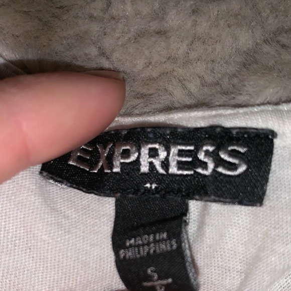 Express white blouse with zipper size small - Picture 2 of 3